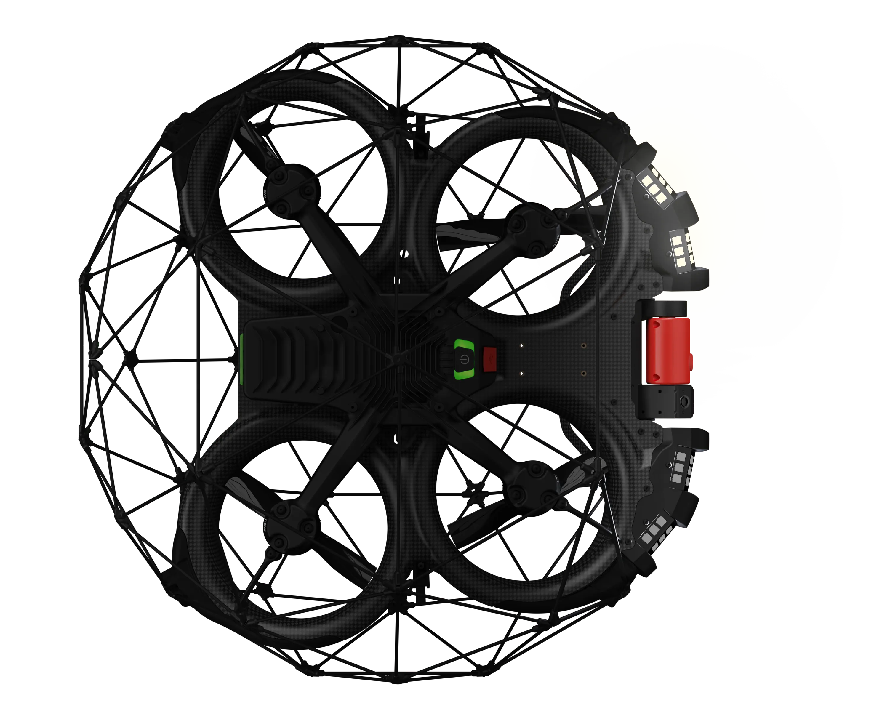 Flyability Elios 3 to szwajcarski dron do inspekcji przestrzeni zamkniętych.